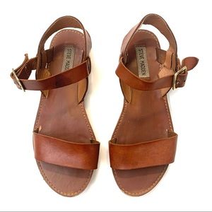 Steve Madden Brown Leather Sandals